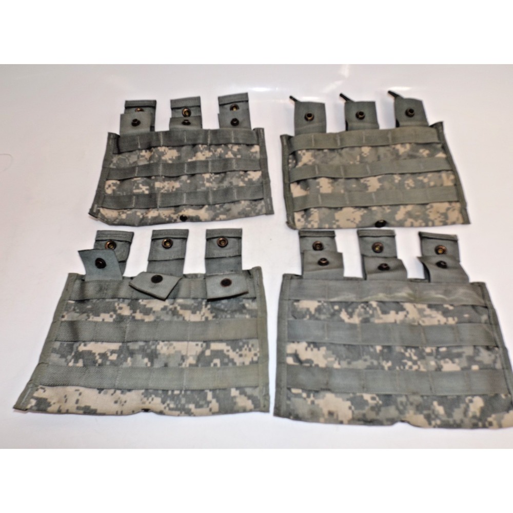 USGI Military Issue ACU MOLLE 3 Mag Pouch Ammo carry - 4 MOLLE Pouches included!